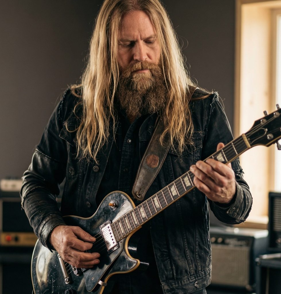 Leif Åkesson playing guitar