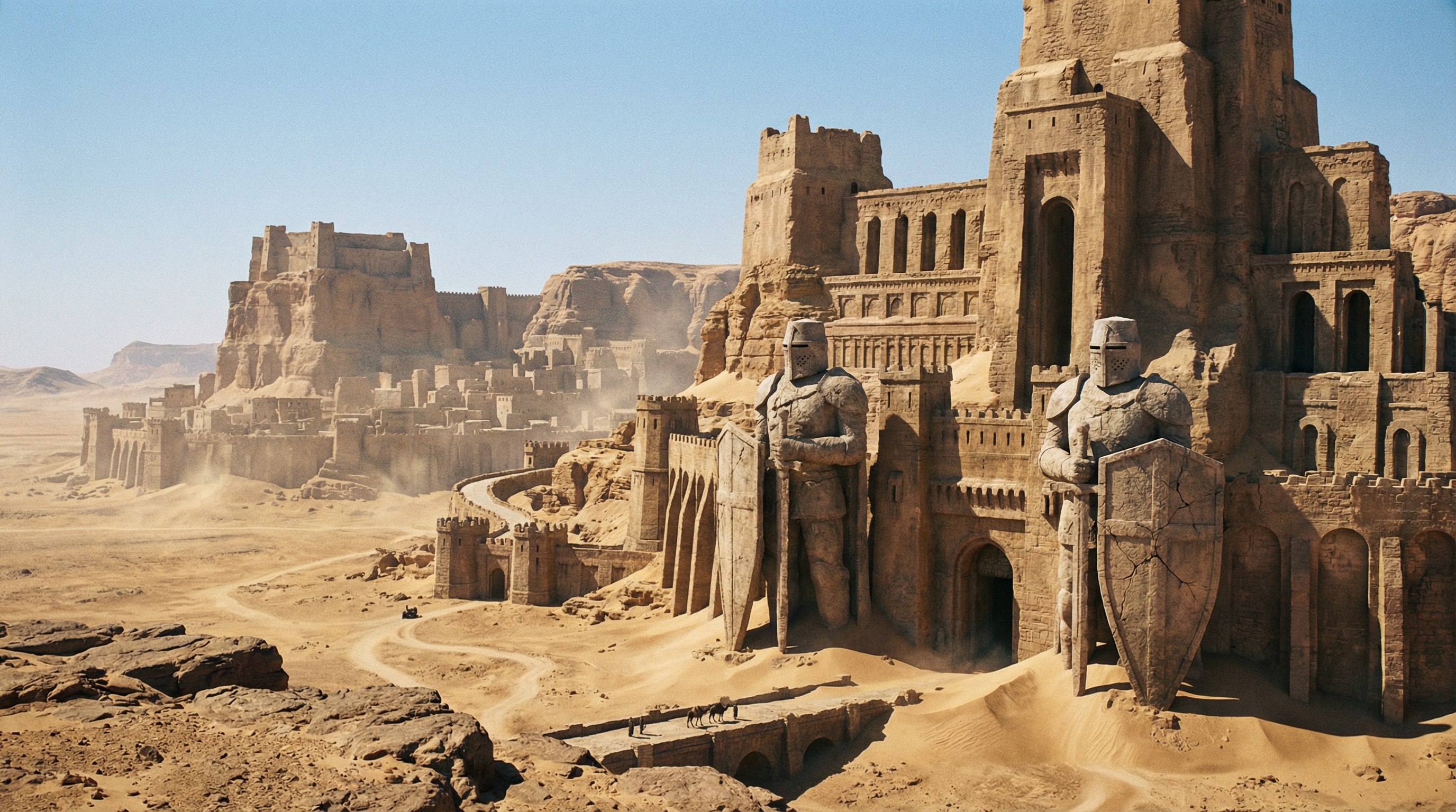 The stone sentinels guarding Zul-Kharash