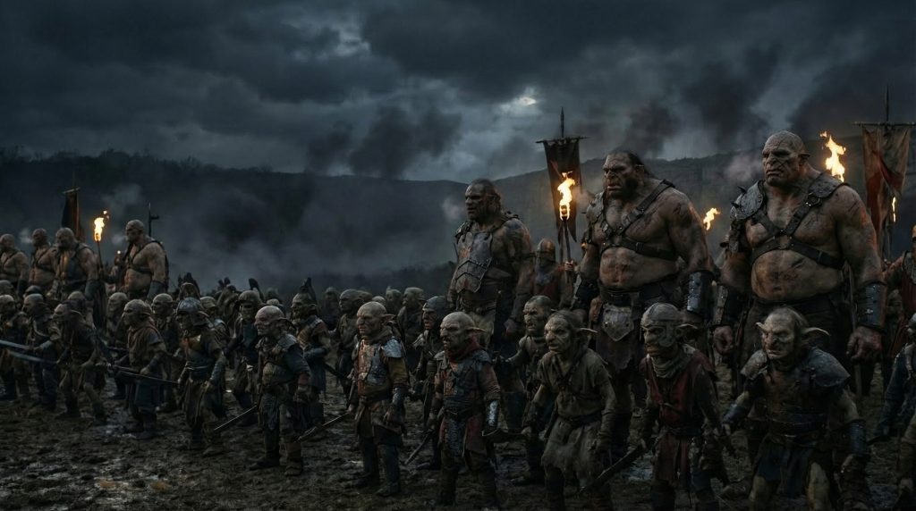 The horde marching across the Obsidian Expanse