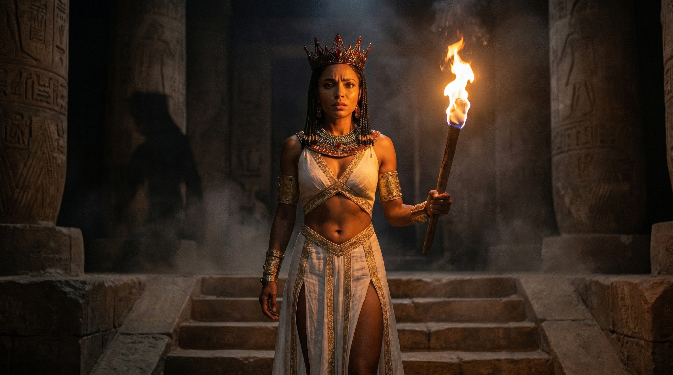 Neferkara descending into the subterranean vault