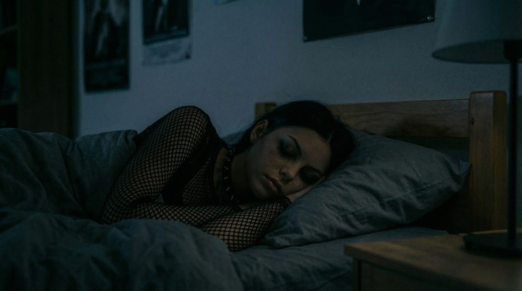 Sofia's dark bedroom, no lights