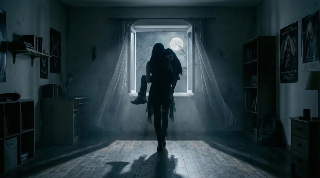 Sofia carried away into the dark